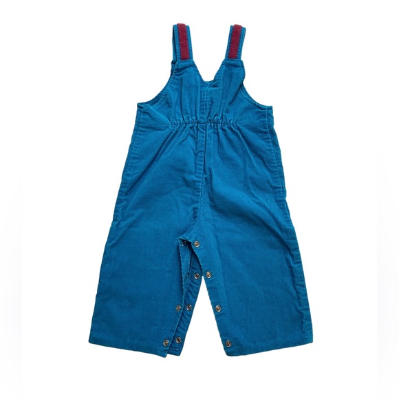 Vintage Fisher Price Overalls Baby Toddler Blue Corduroy - Picture 6 of 11